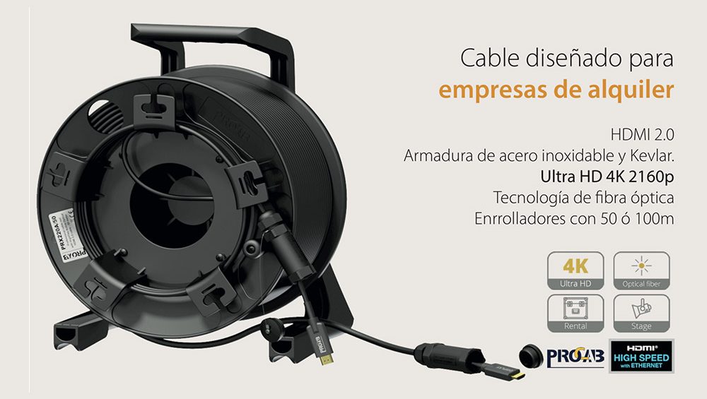 Enrolladores de cable Ultra HD 4K 2160p de Procab