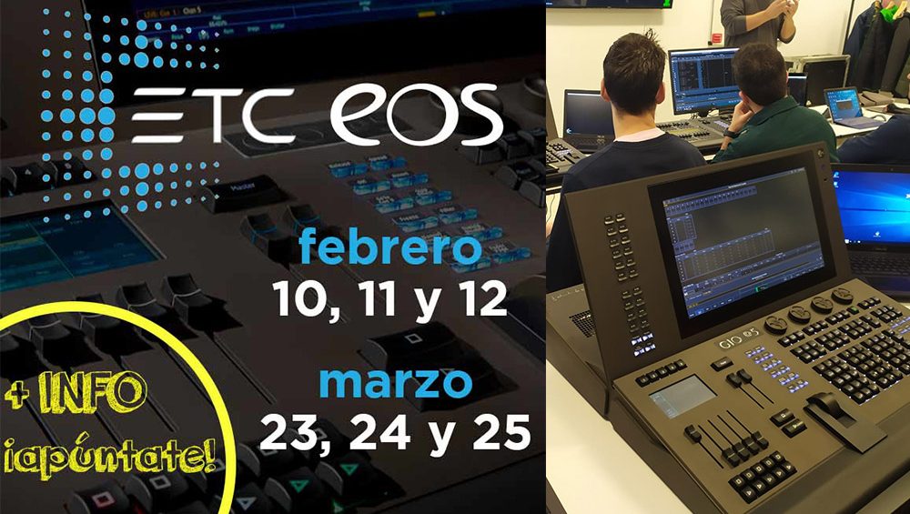 Nuevos cursos de control de iluminación ETC EOS para 2020