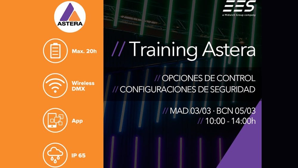 Training Astera: Opciones de control y configuraciones de seguridad. ¡Conéctate!