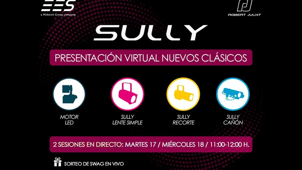 Los nuevos clásicos de Robert Juliat están aquí: presentación virtual de la nueva familia de equipos led SULLY, de la mano de EES