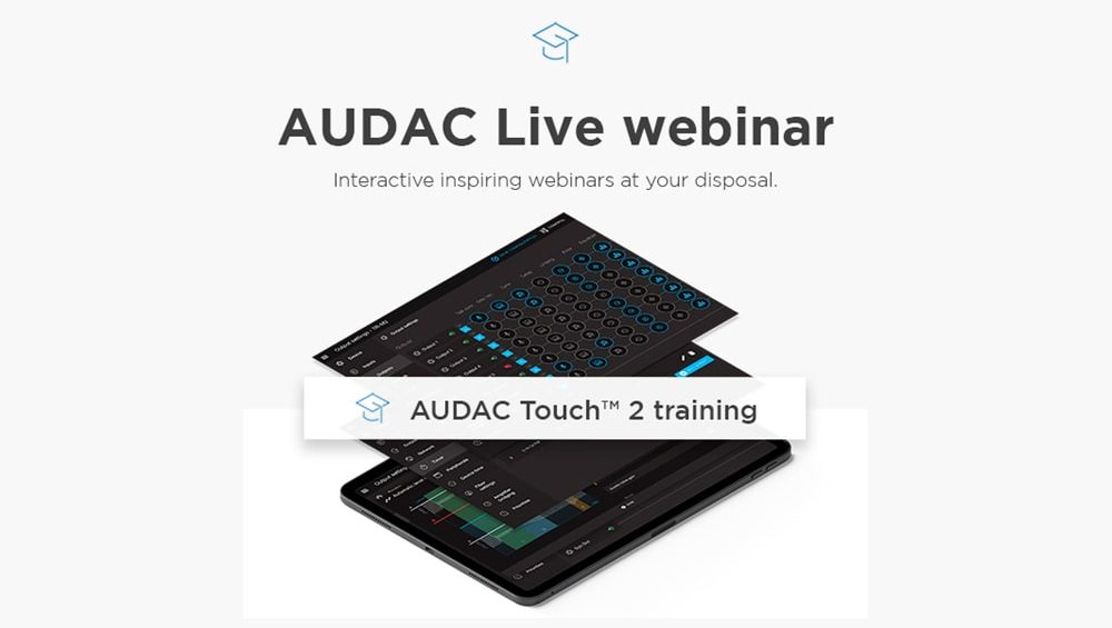 Webseminar en castellano del nuevo AUDAC Touch 2.4