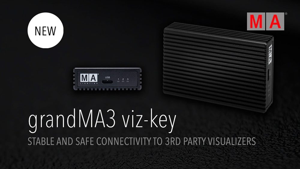 Viz-key de GrandMA3 y Wysiwig ahora compatibles