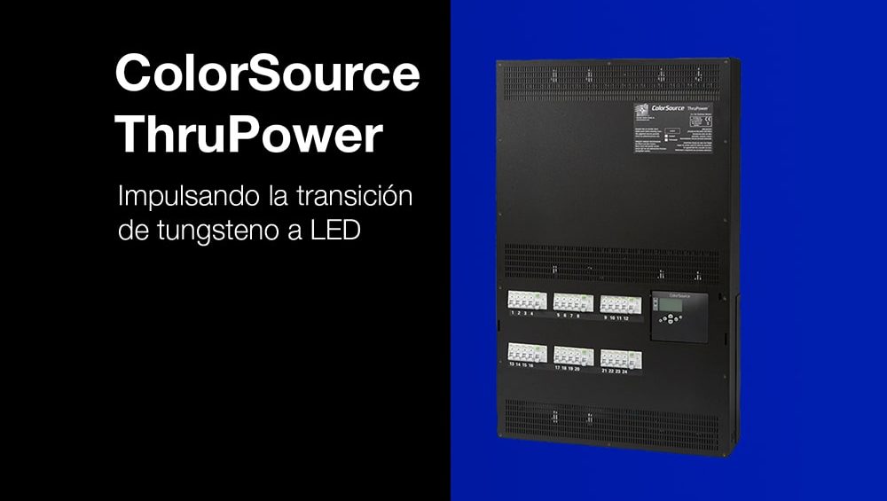 ETC ColorSource ThruPower, la solución para realizar la transición de tungsteno a LED