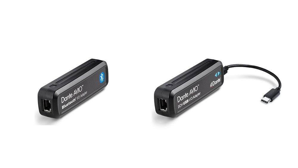 Nuevos modelos Dante AVIO Bluetooth y USB-C