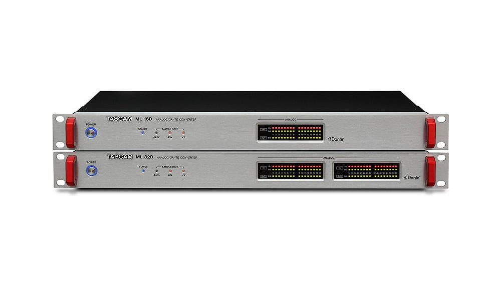 Dispositivos Dante de Tascam