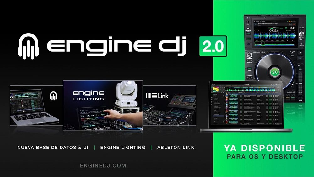 Engine DJ® 2.0 presenta más novedades como Ableton Link, control de iluminación integrado en los dispositivos y más