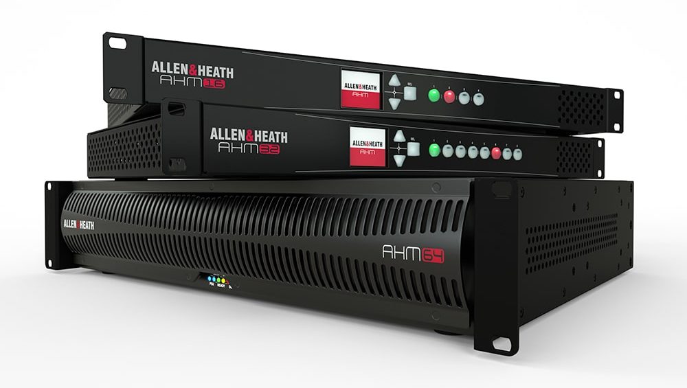 Crece la gama de productos de Allen & Heath para instalación con dos nuevos procesadores matriciales de la Serie AHM