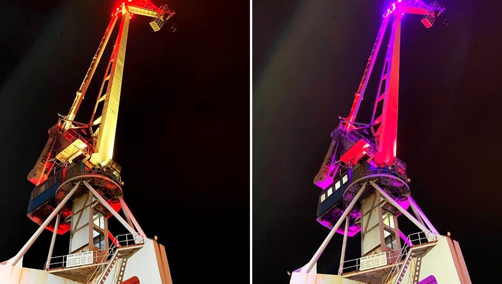 Las luminarias ArcPod de Prolights iluminan el astillero de Navantia en Ferrol