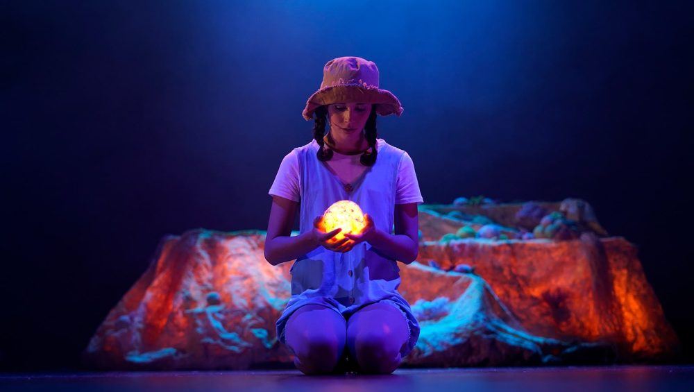 Las bombillas Nyx Bulb de Astera llenan de luz y color la obra de la compañía índigo teatro ‘viaje al planeta de todo es posible’