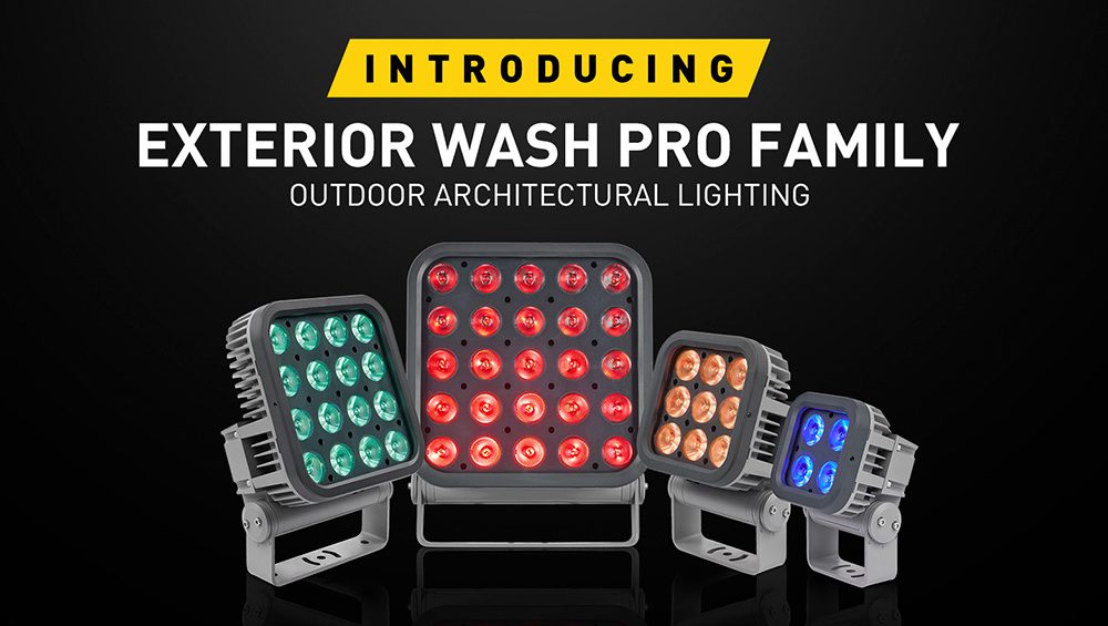 Martin Professional presenta la versátil familia de luminarias Exterior Wash PRO