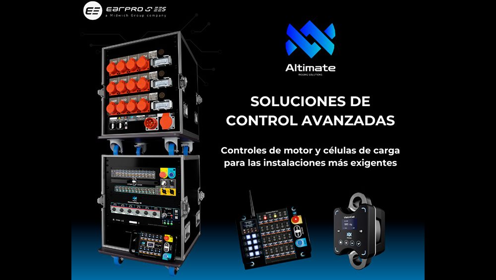 Las soluciones de control de ALTIMATE se suman a la propuesta de rigging de EARPRO&EES y Midwich Portugal