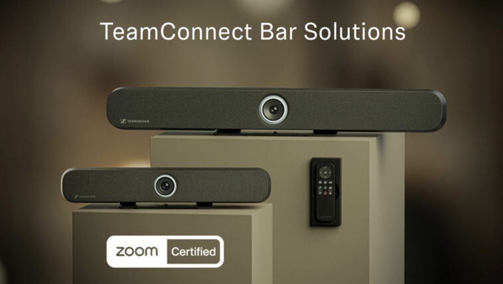 Las barras de sonido Sennheiser TeamConnect ahora están certificadas para Zoom Rooms