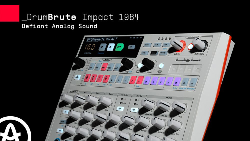 Nueva Arturia DrumBrute Impact 1984: sonido analógico, estilo icónico